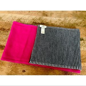 💕KATE SPADE colour block wool infinity scarf.